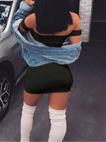 OEM Ladies Black Mini Dresses