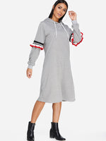 OEM ODM Womens Long Sleeve Midi Dress