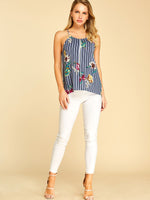 NEW FEELING Womens Blue Blouses