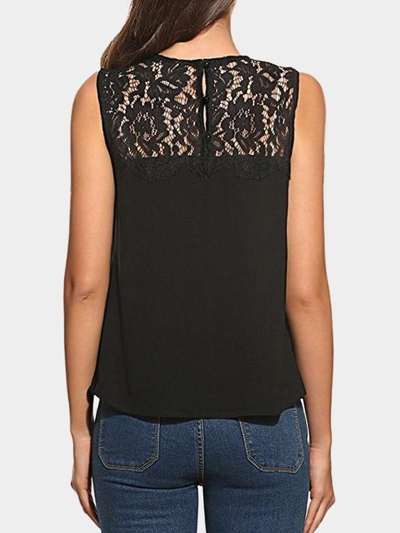 NEW FEELING Womens Black Camis