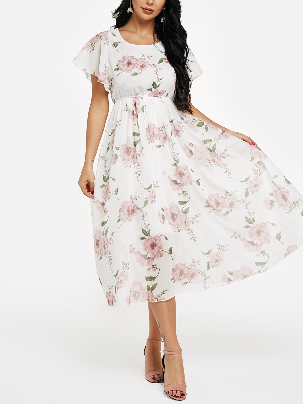 OEM ODM Womens Short Sleeve Maxi Dress