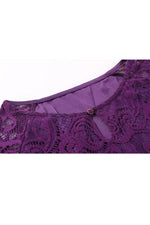 OEM Ladies Purple Plus Size Dresses