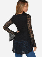 NEW FEELING Womens Black T-Shirts
