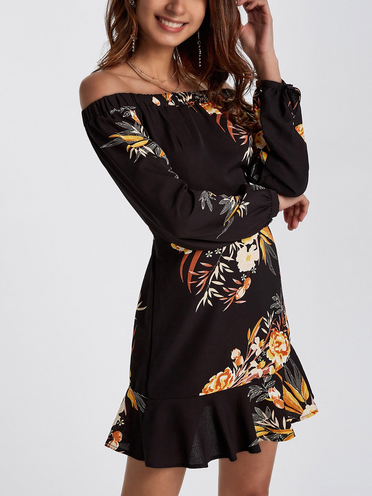 OEM Ladies Black Mini Dresses