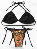 NEW FEELING Womens Black Bikinis
