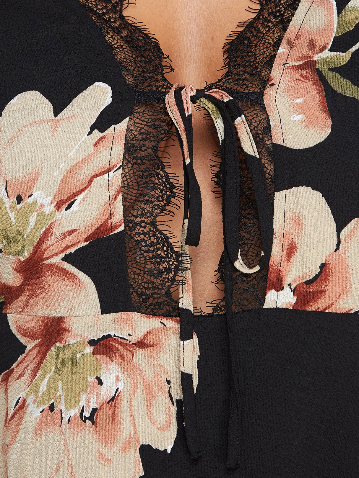 OEM ODM Black And Purple Floral Dress