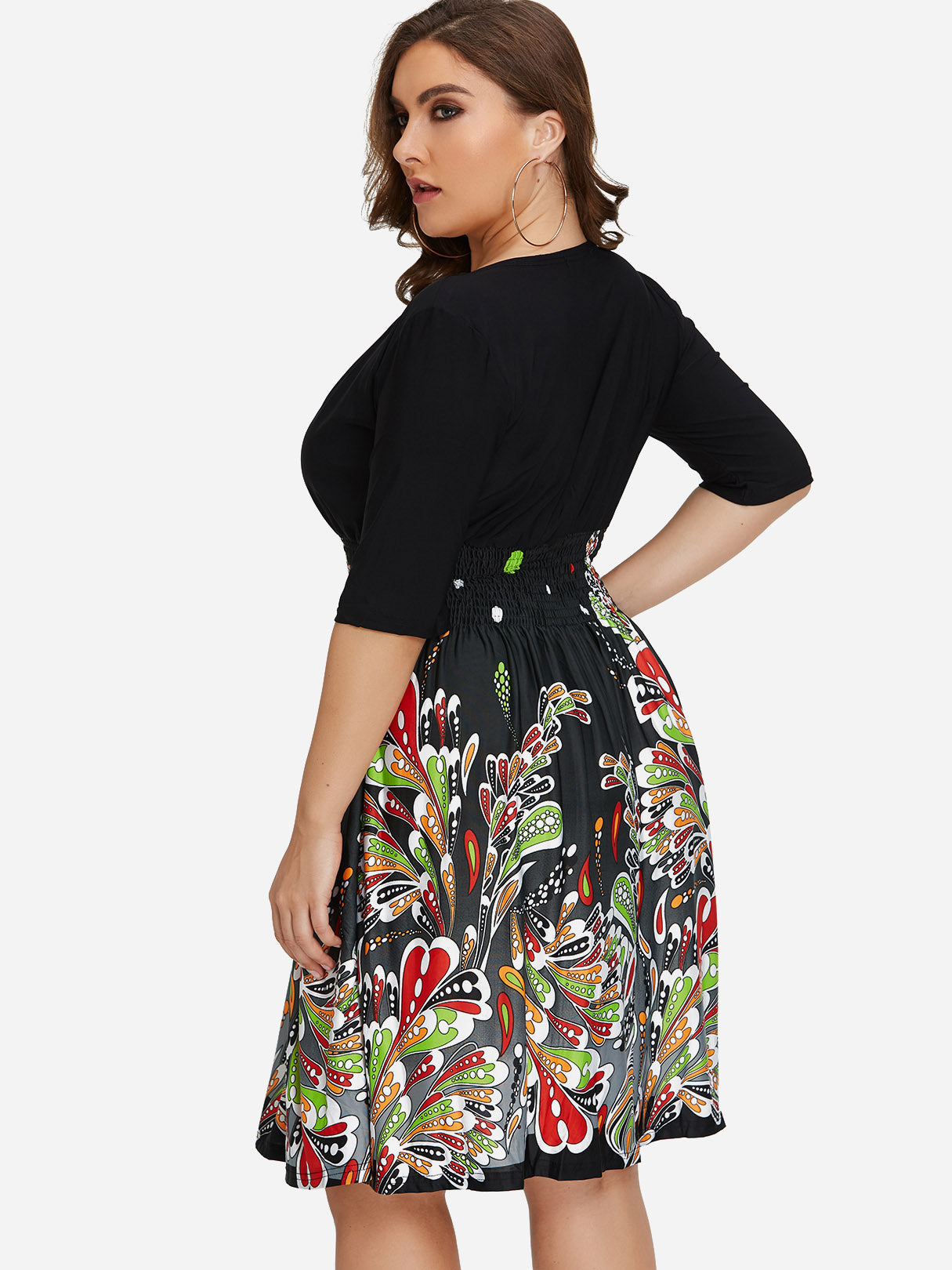 NEW FEELING Womens Black Plus Size Dresses