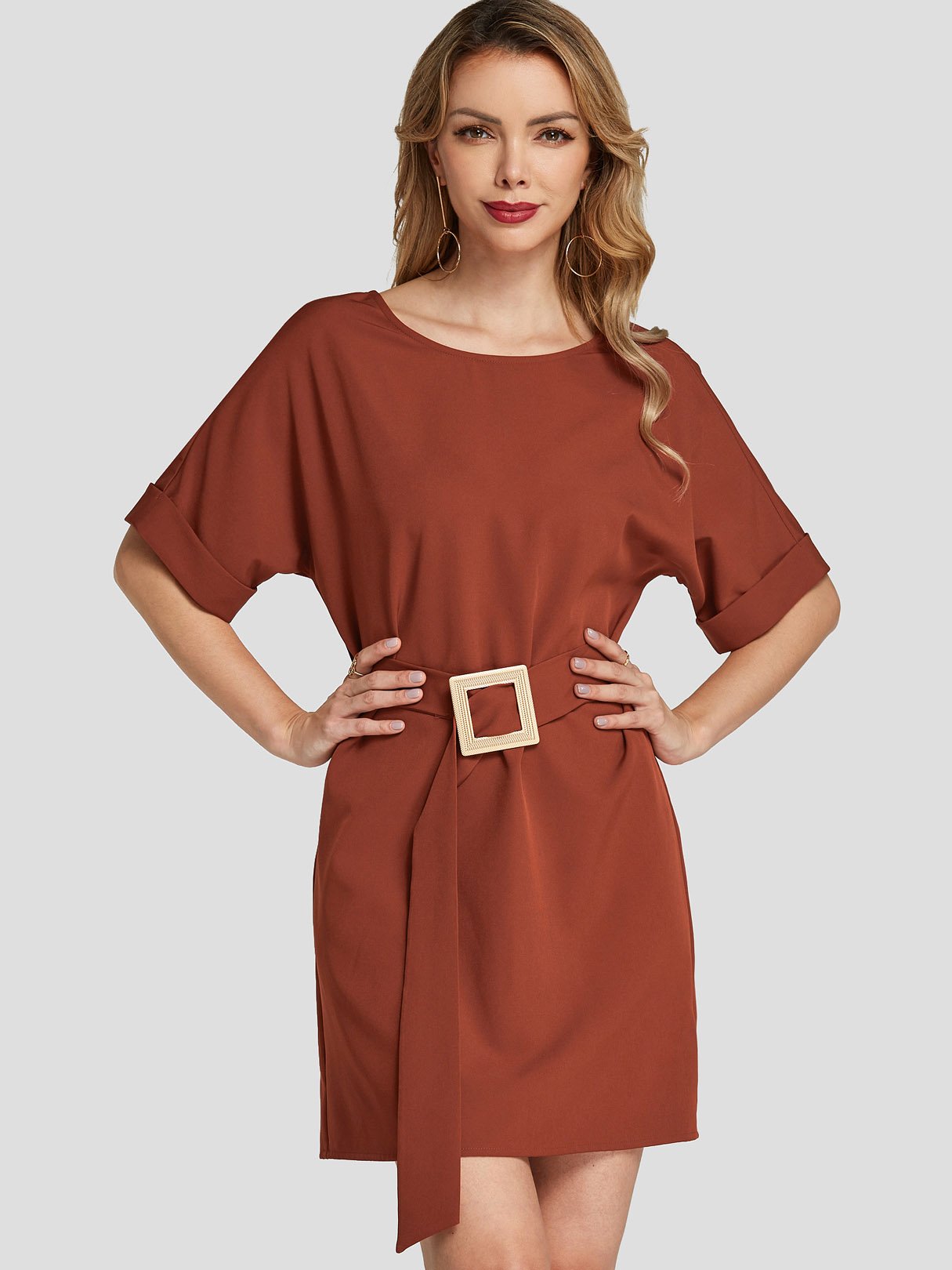 OEM Ladies Rust Mini Dresses