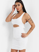 OEM Ladies White Mini Dresses