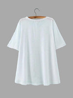 NEW FEELING Womens White T-Shirts