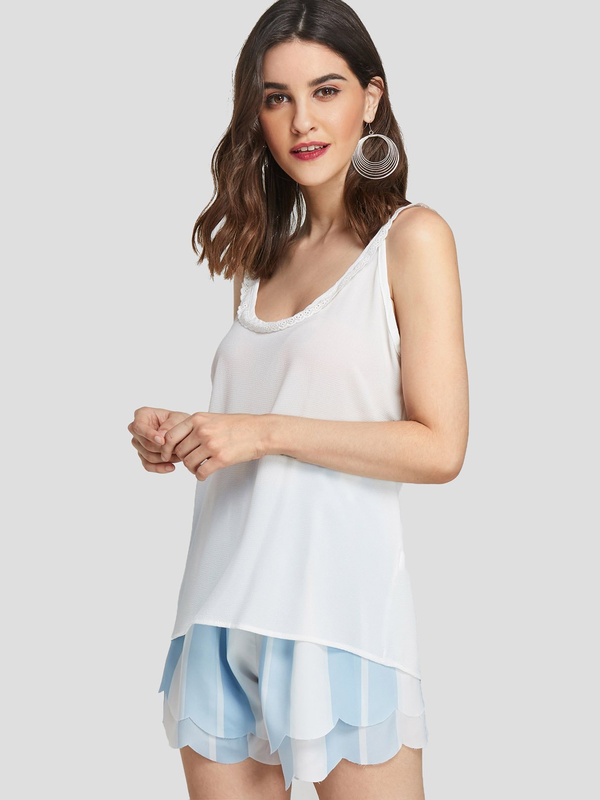OEM Ladies White Camis