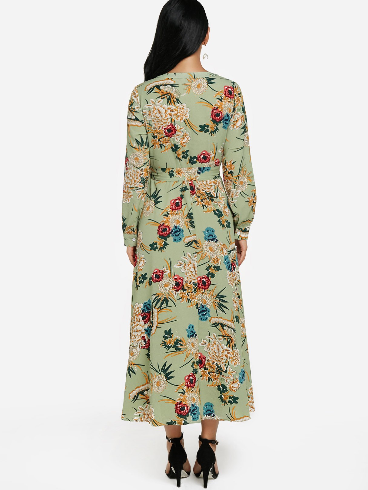 NEW FEELING Womens Green Maxi Dresses