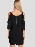 ODM Ladies Half Sleeve Sexy Dress