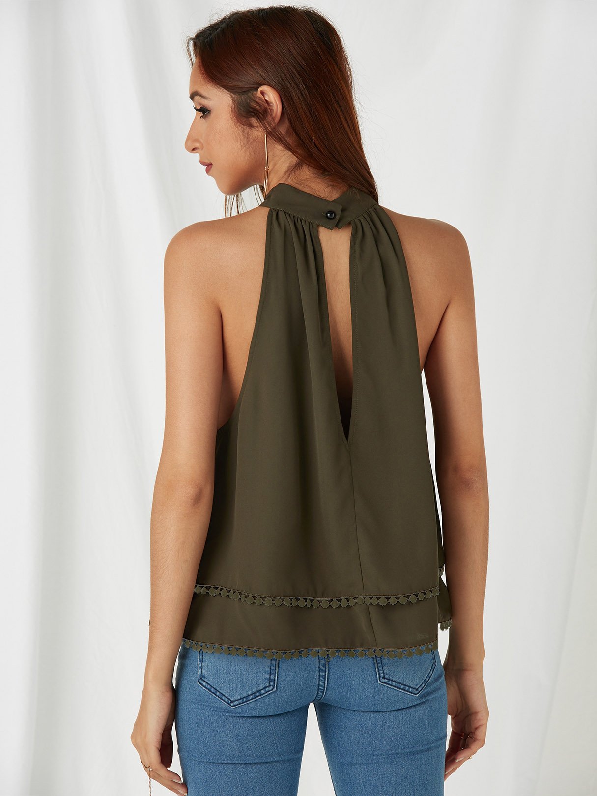 Custom Ladies Top With Choker