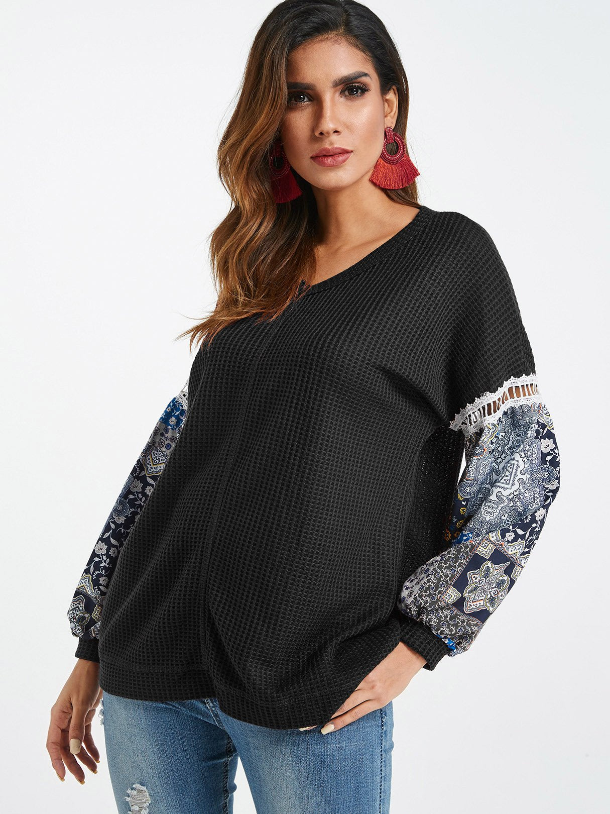 Custom Womens Floral Print Top
