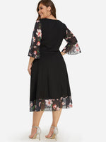 NEW FEELING Womens Black Plus Size Dresses