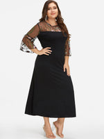 ODM Ladies 3/4 Sleeve Plus Size Dress