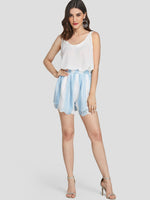 NEW FEELING Womens White Camis