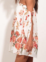 OEM Ladies White Floral Dresses