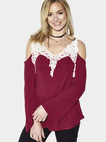 OEM ODM Womens Burgundy T-Shirts
