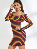 OEM Ladies Multi Off The Shoulder Dresses
