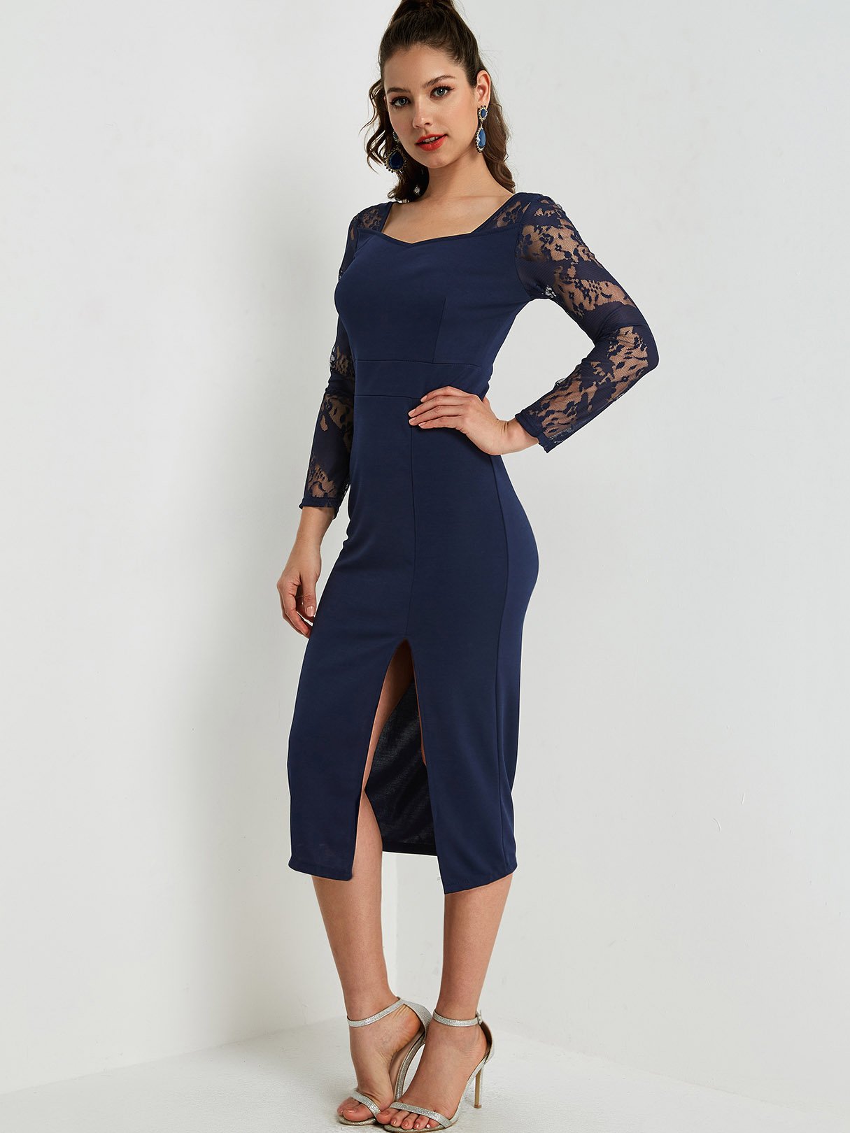 OEM Ladies Blue Sexy Dresses