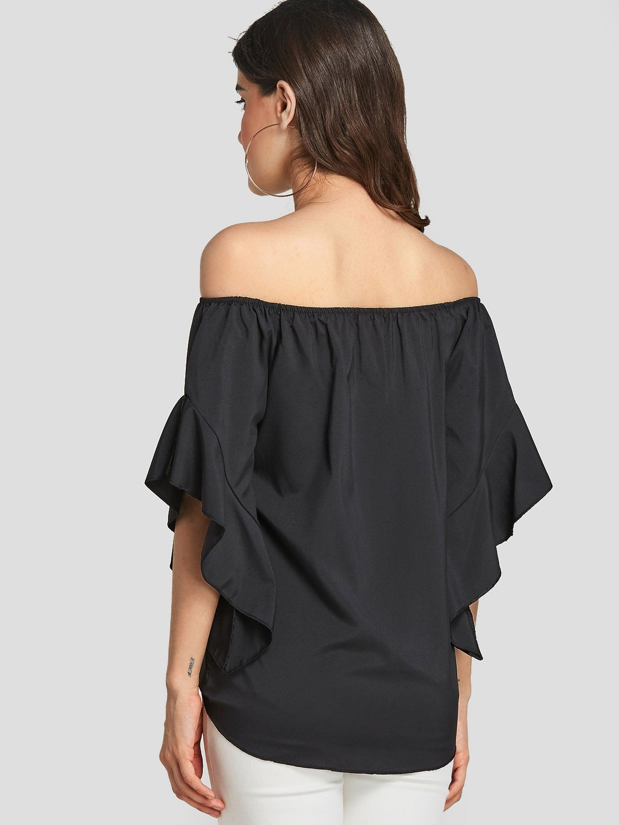 ODM Ladies Short Sleeve Blouses