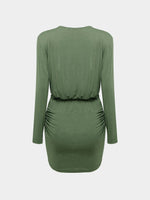 NEW FEELING Womens Green Mini Dresses