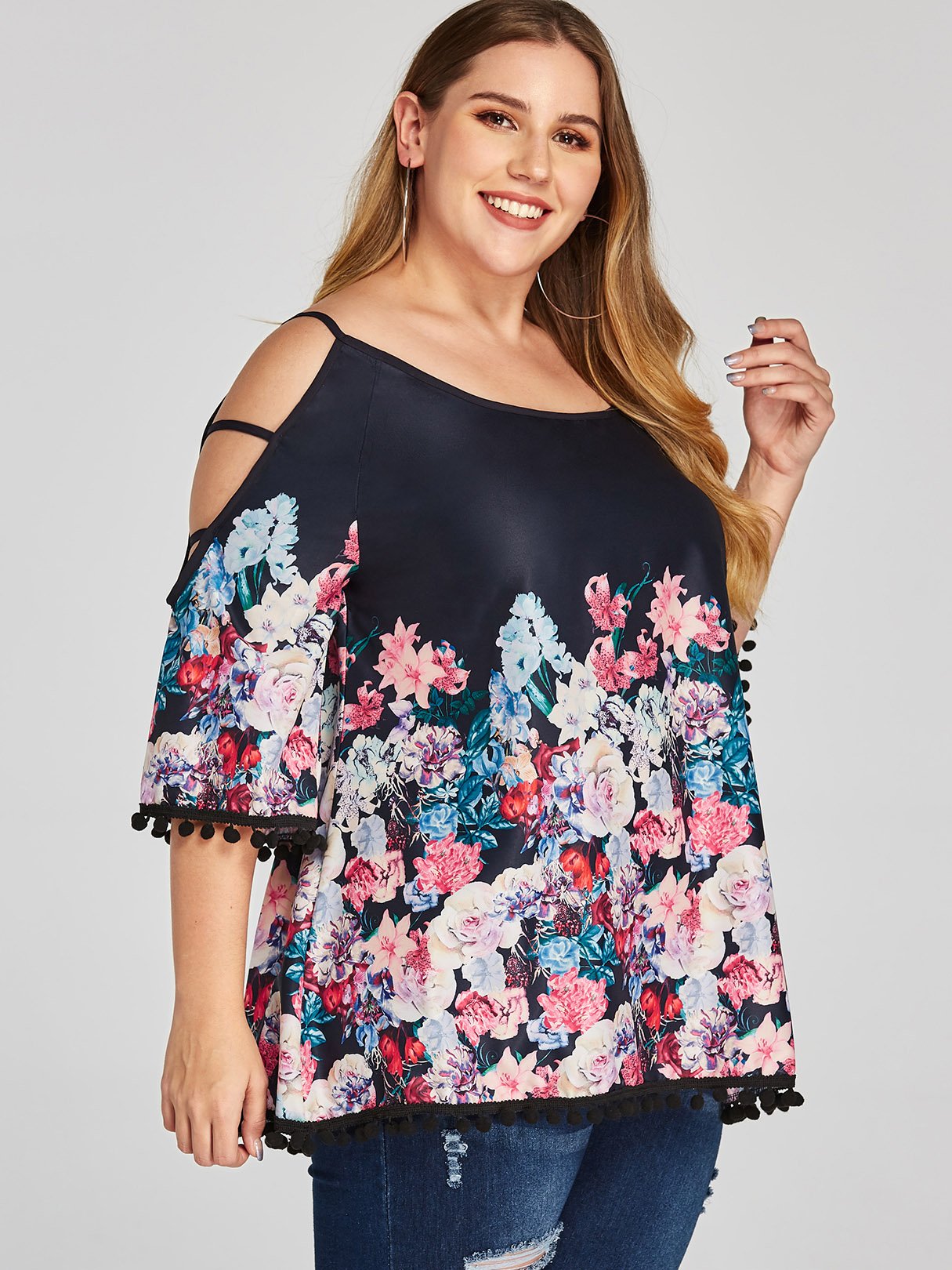 Custom Womens Plus Size Swing Tops