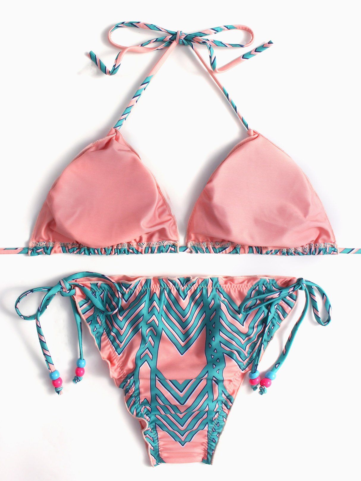 NEW FEELING Womens Orange Bikinis