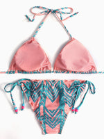NEW FEELING Womens Orange Bikinis