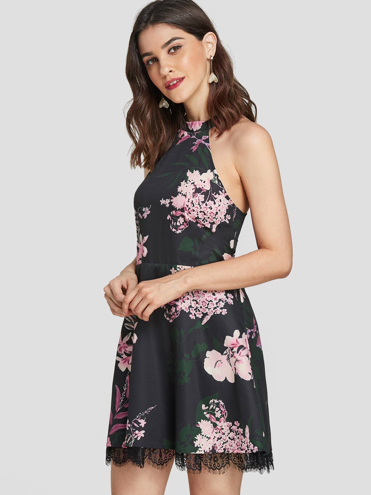 OEM Ladies Black Mini Dresses