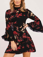 ODM Ladies Long Sleeve Mini Dresses