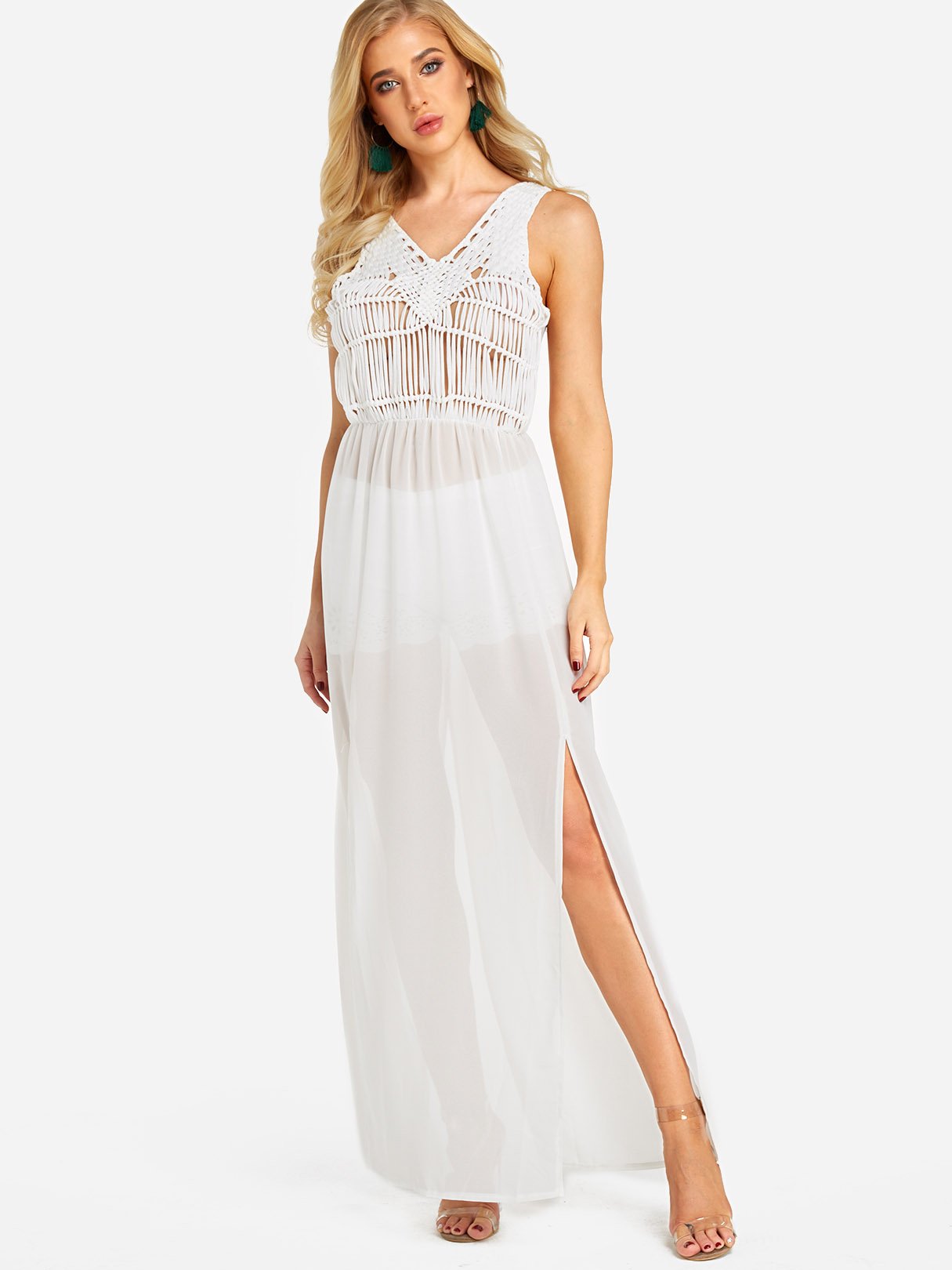 OEM Ladies White Casual Dresses