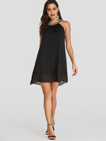 NEW FEELING Womens Black Mini Dresses