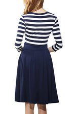 OEM ODM Womens 3/4 Sleeve Midi Dress