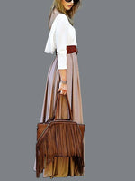 ODM Ladies Long Sleeve Maxi Dresses
