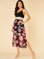 NEW FEELING Womens Black Floral Dresses