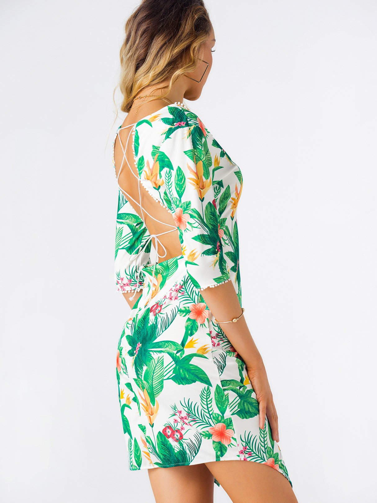 NEW FEELING Womens Floral Floral Dresses