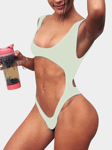 Wholesale Sleeveless Spaghetti Strap One-Pieces Swimwears