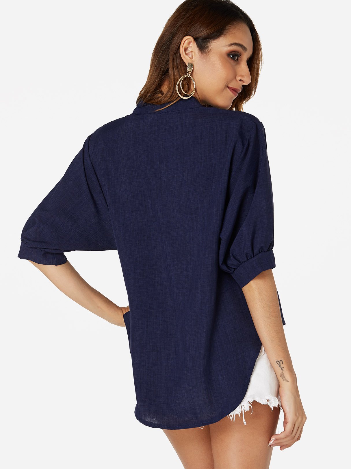 NEW FEELING Womens Navy Blouses