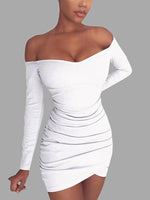 NEW FEELING Womens White Mini Dresses
