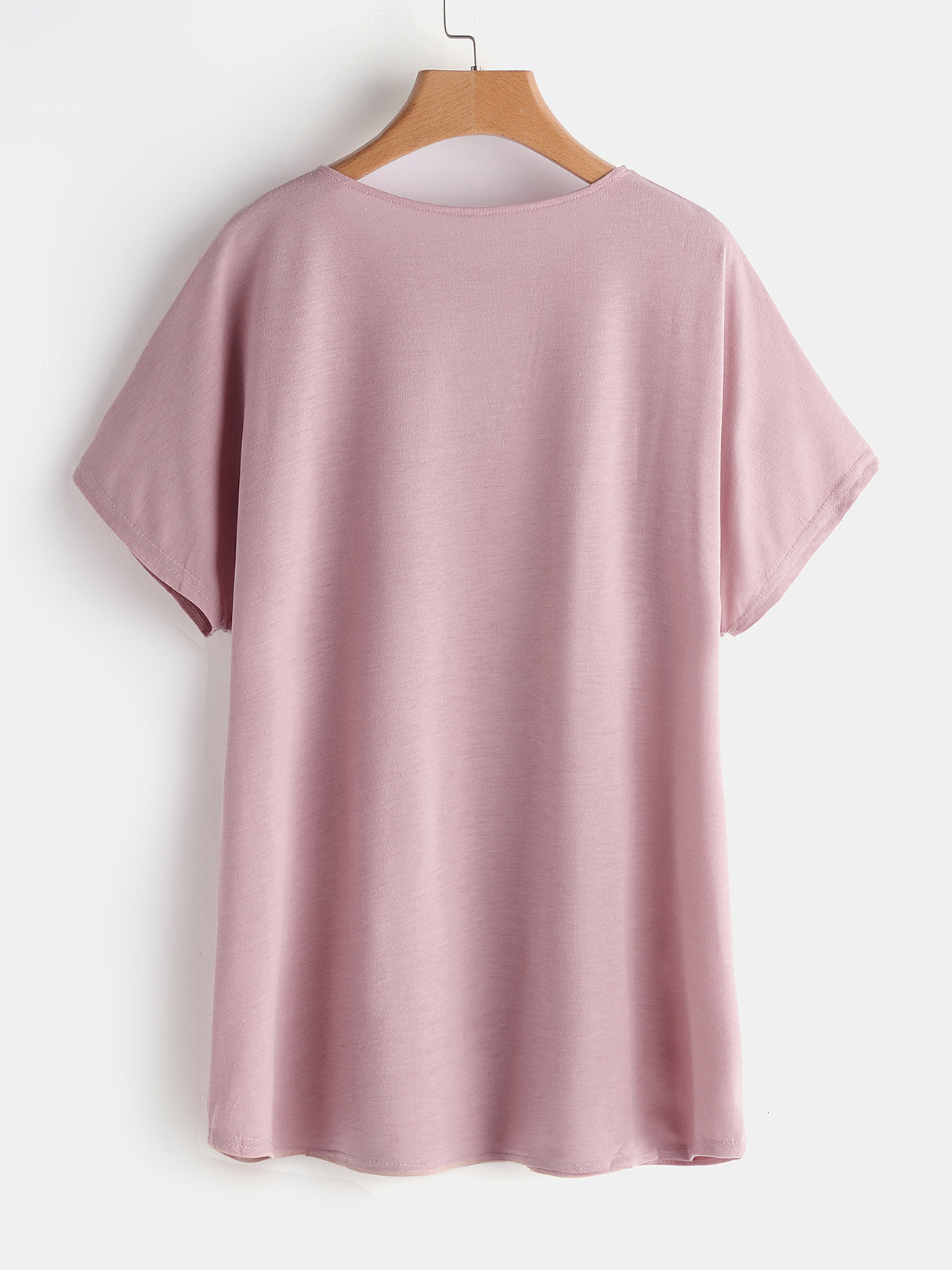 NEW FEELING Womens Pink Plus Size Tops