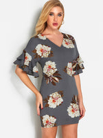OEM Ladies Grey Mini Dresses