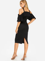 NEW FEELING Womens Black Sexy Dresses