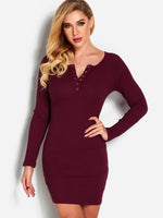 ODM Ladies Long Sleeve Dress