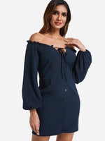 OEM Ladies Navy Mini Dresses
