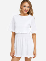 ODM Ladies Half Sleeve Casual Dresses
