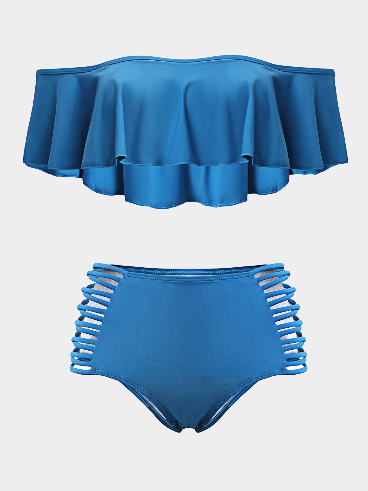NEW FEELING Womens Blue Bikinis