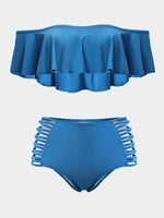 NEW FEELING Womens Blue Bikinis